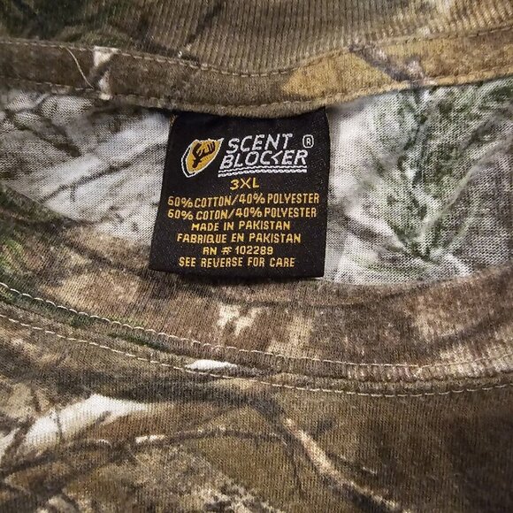 Scent Blocker Fused Mossy Oak Country Camo Long Sleeve Shirt Mens 3XL - Picture 3 of 5
